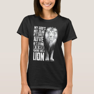 Camiseta Mi Dios No Está Muerto Está Seguramente Vivo Crist
