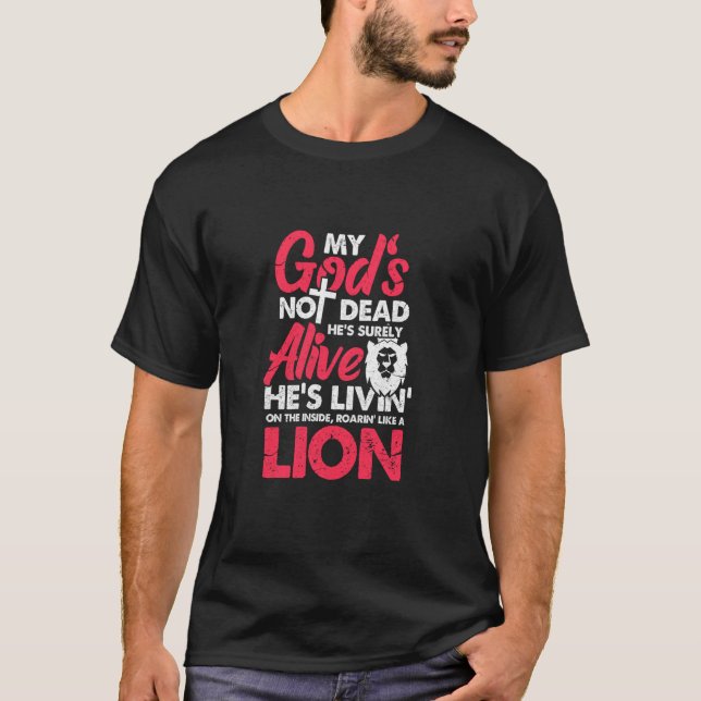 Camiseta Mi Dios no está muerto. Seguramente es cristiano v (Anverso)