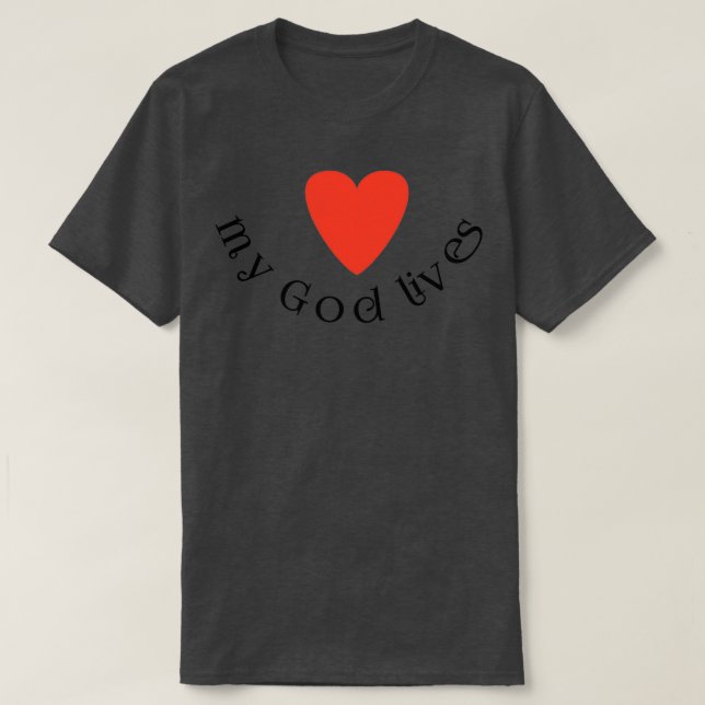 Camiseta Mi Dios vive 1 (Diseño del anverso)