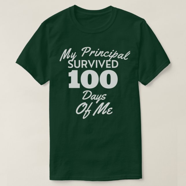 Camiseta Mi Directora Sobrevivió 100 Días De Mí Gracioso 10 (Diseño del anverso)