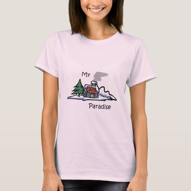 Camiseta Mi diseño de cabina de paraíso (Anverso)