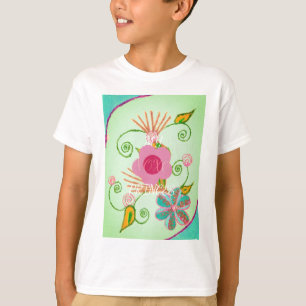 Camiseta Mi diseño de impresión de arte floral XOXO Little 