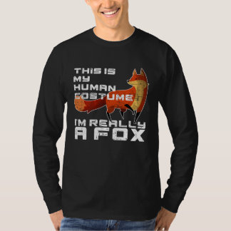 Camiseta Mi disfraz de humano realmente soy un zorro Disfra