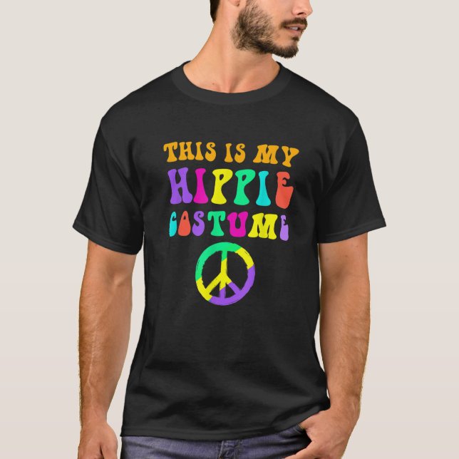 Camiseta Mi disfraz hippie disfrazado gracioso Fiesta Hallo (Anverso)