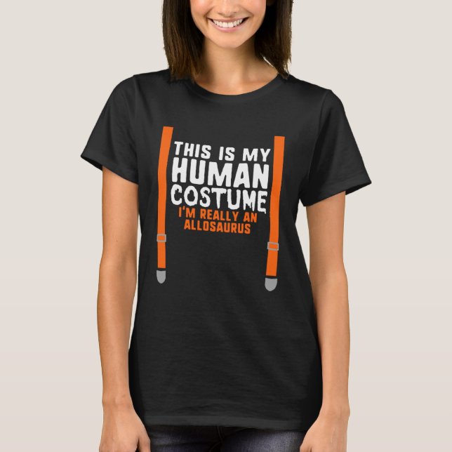 Camiseta Mi disfraz humano soy realmente un Hallowee de All (Anverso)