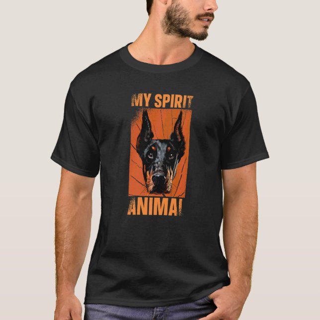 Camiseta Mi Doberman Animal Espiritual (Anverso)