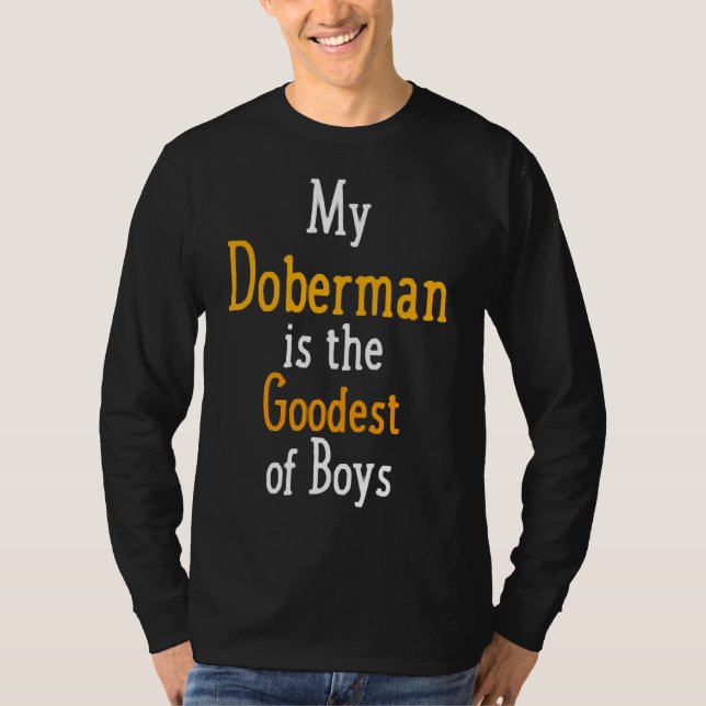 Camiseta Mi Doberman Es El Perro De Niños Más Grande (Anverso)