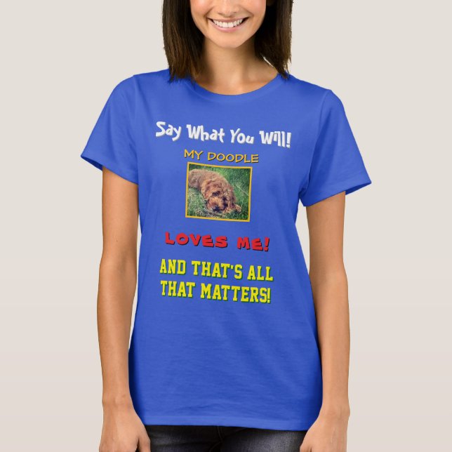 Camiseta Mi Doodle Me Ama (Anverso)