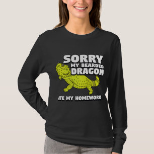 Camiseta Mi Dragón De Cabeza Se Comía Mi Reptil De Pogona