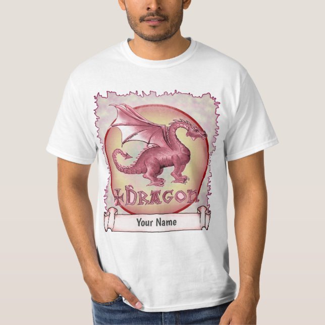 Camiseta Mi dragón rojo (Anverso)
