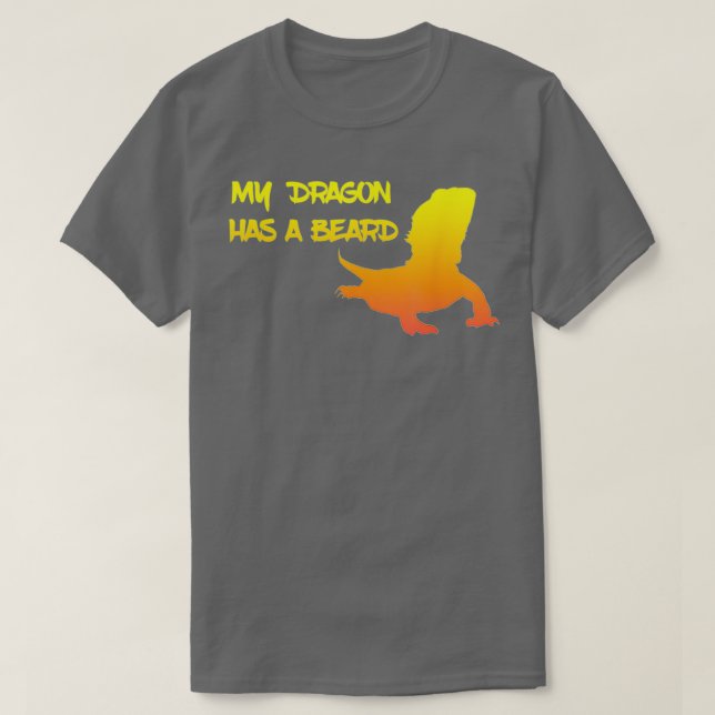 Camiseta Mi Dragón Tiene Una Barba 3 (Diseño del anverso)