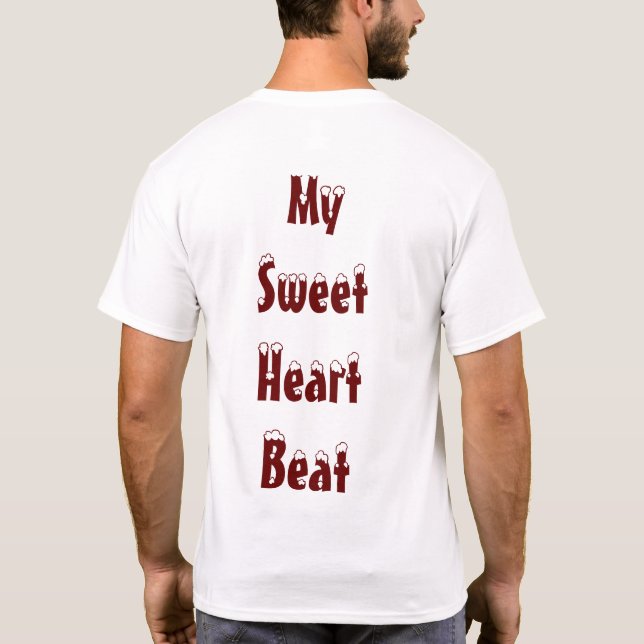 Camiseta Mi dulce latido cardíaco (Reverso)