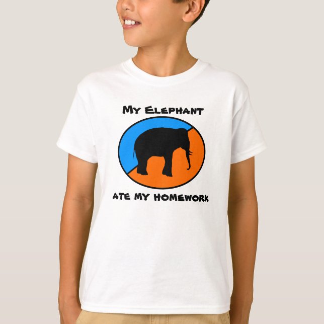 Camiseta Mi elefante comió mi preparación (Anverso)