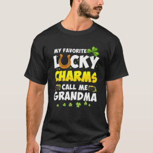 Camiseta Mi encanto afortunado favorito me llama abuela St