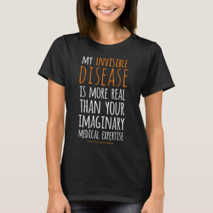 Camiseta Mi Enfermedad Invisible Es Conciencia De Crps Real