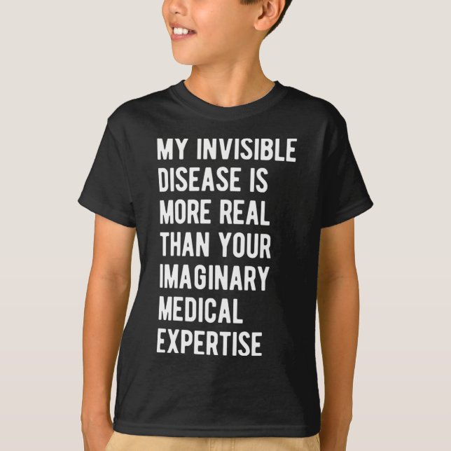 Camiseta Mi Enfermedad Invisible Es Una Enfermedad Cardíaca (Anverso)