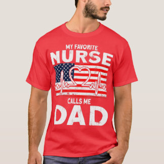 Camiseta Mi enfermera favorita me llama enfermera papá