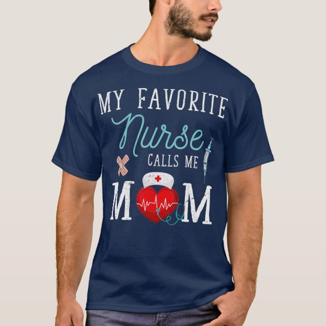 Camiseta Mi enfermera favorita me llama enfermera Stethosco (Anverso)