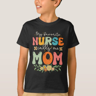 Camiseta Mi enfermera favorita me llama madre Stethoscope m