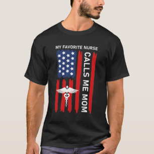 Camiseta Mi enfermera favorita me llama mamá - enfermería