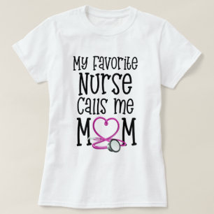 Camiseta Mi enfermera preferida me llama el regalo RN del