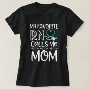 Camiseta Mi enfermera registradoa del favorito me llama las
