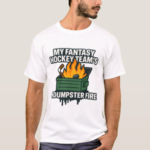 Camiseta Mi equipo de hockey fantástico es un incendio en u