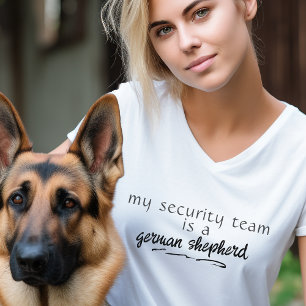 Camiseta Mi Equipo De Seguridad Es Un Personalizado Alemán 