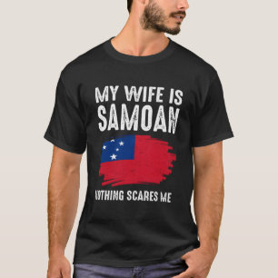 Camiseta Mi es samoano nada me asusta bandera raíces patrim