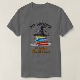 Camiseta Mi Escoba Se Rompió Así Que Ahora Enseño Clase - S