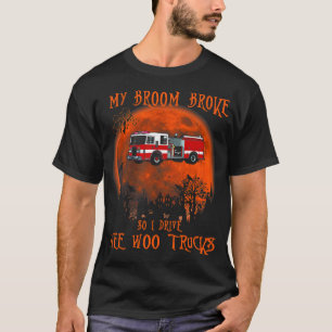 Camiseta Mi Escoba Se Rompió Así Que Drive Fue Bombardero D
