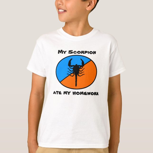 Camiseta Mi escorpión comió mi preparación (Anverso)