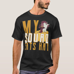 Camiseta Mi Escuadrón come animales graciosos -