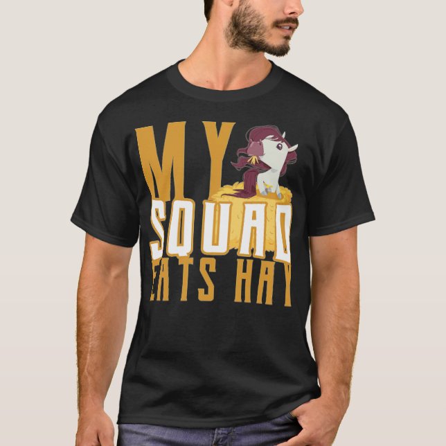 Camiseta Mi Escuadrón come animales graciosos - (Anverso)