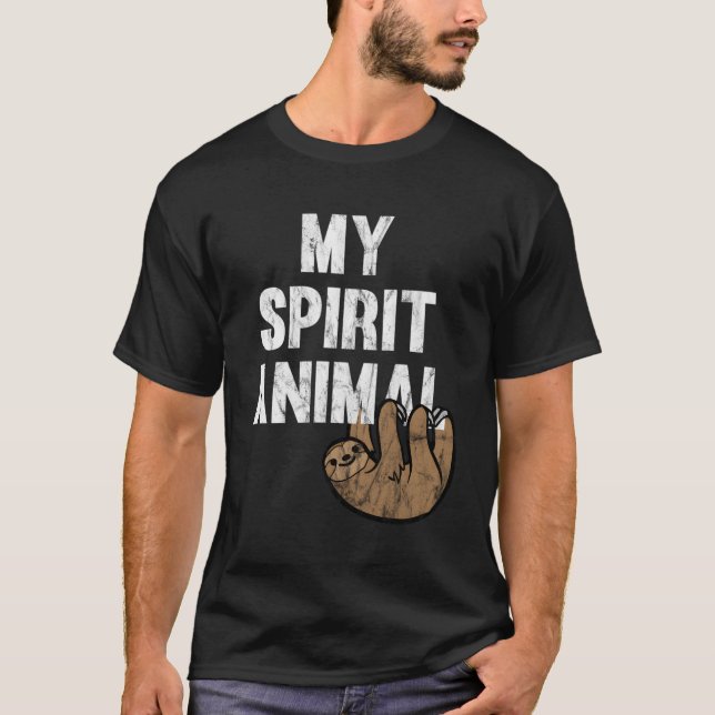 Camiseta Mi eslogan animal espiritual (Anverso)
