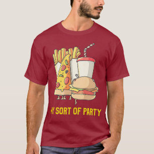 Camiseta Mi especie de fiesta de comida chatarra: los frito