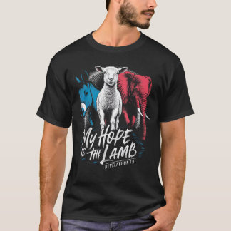 Camiseta Mi Esperanza Está En El Cordero Burro Elefante