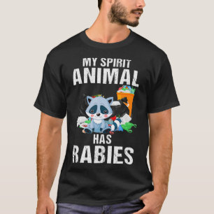Camiseta Mi Espíritu Animal Tiene Rabia Propietaria De Racó