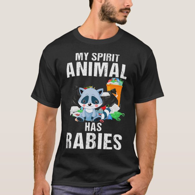 Camiseta Mi Espíritu Animal Tiene Rabia Propietaria De Racó (Anverso)