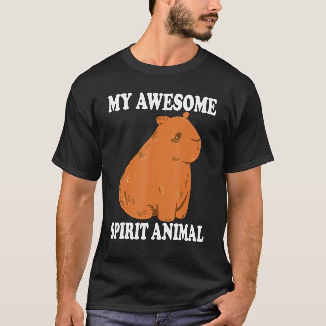 Camiseta Mi Espíritu asombroso Animal Capybaras Capy (Anverso)