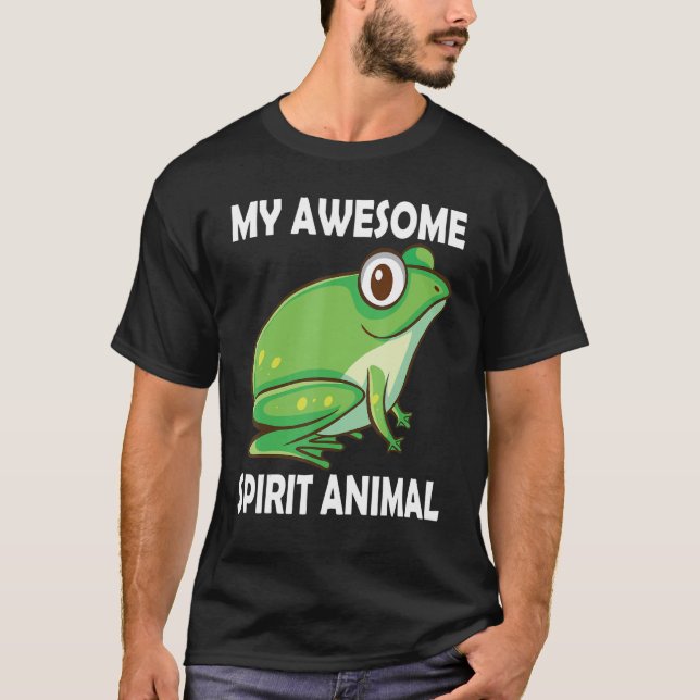 Camiseta Mi Espíritu Asombroso Ranas De Animales Rana Vesti (Anverso)