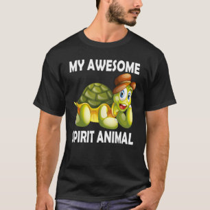 Camiseta Mi Espíritu Asombroso Tortuga Animal Cuesta Tortug