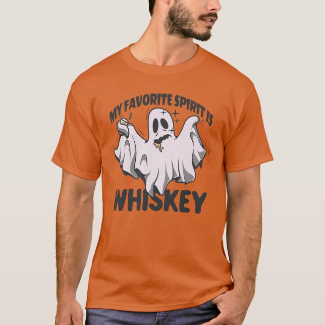 Camiseta Mi Espíritu Favorito Es El Fantasma De Halloween W (Anverso)