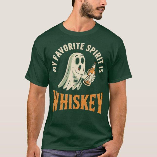 Camiseta Mi espíritu favorito es Whiskey (Anverso)