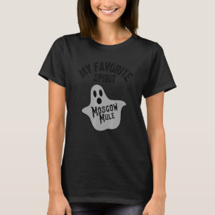 Camiseta Mi espíritu favorito Mule Halloween Ghost Vodka