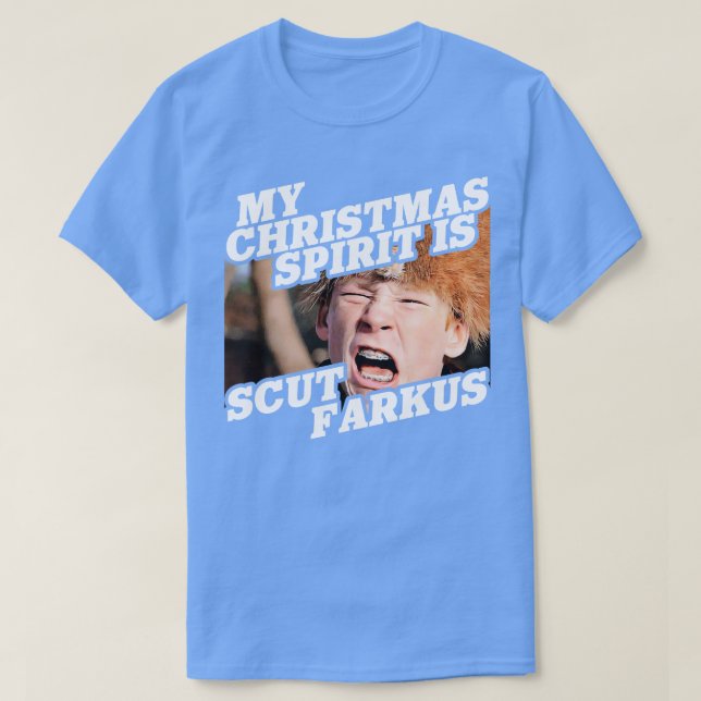 Camiseta Mi espíritu Navidad es Scut Farkus (Diseño del anverso)
