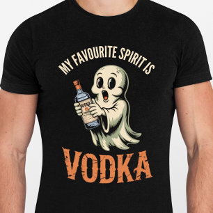 Camiseta Mi espirti favorito es Vodka - Halloween divertida
