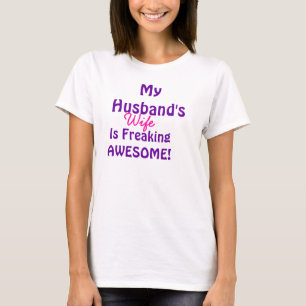 Camiseta Mi esposa de los maridos es el Freaking