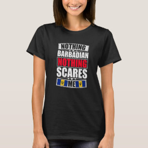 Camiseta Mi esposa es barbadense, nada me asusta Barbados.
