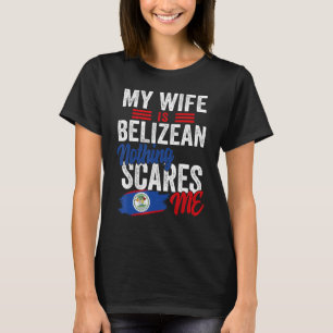 Camiseta Mi esposa es beliceña, el patrimonio de Belice, ra